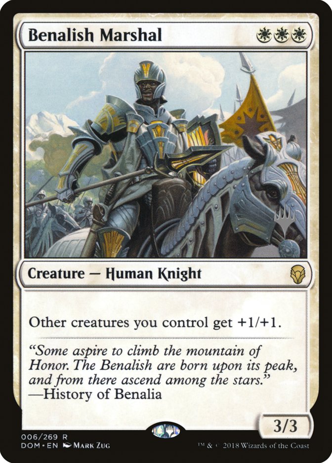 Benalish Marshal (Promo Pack) [Dominaria Promos] - Magic: The Gathering - Card Brawlers | Quebec | Canada |