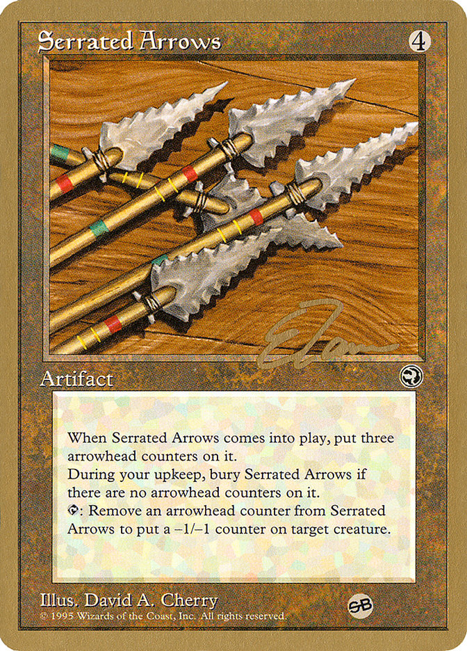 Serrated Arrows (Eric Tam) (SB) [Pro Tour Collector Set] - Magic: The Gathering - Card Brawlers | Quebec | Canada |