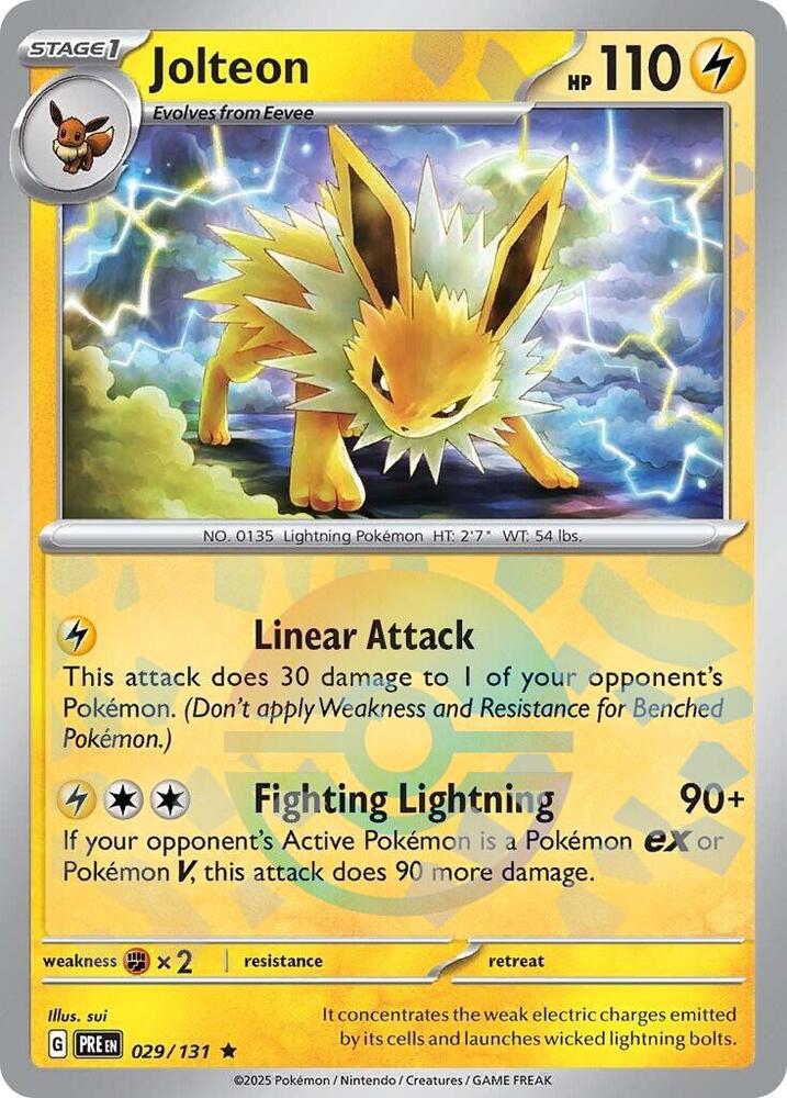 Jolteon (029/131) (Poke Ball Pattern) [Scarlet & Violet: Prismatic Evolutions] - Pokémon - Card Brawlers | Quebec | Canada |