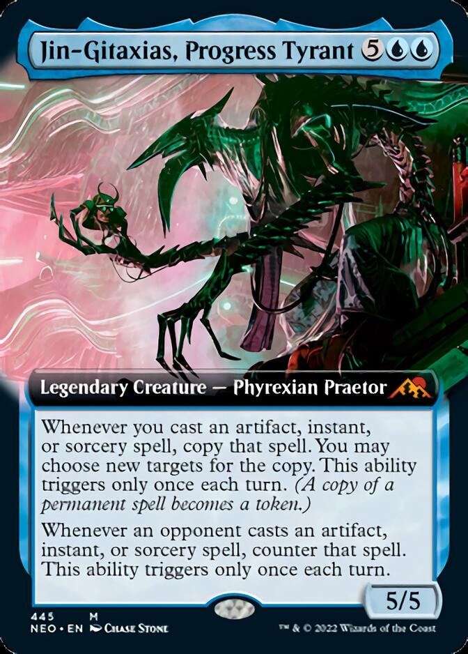 Jin-Gitaxias, Progress Tyrant (Extended Art) [Kamigawa: Neon Dynasty] - Magic: The Gathering - Card Brawlers | Quebec | Canada |