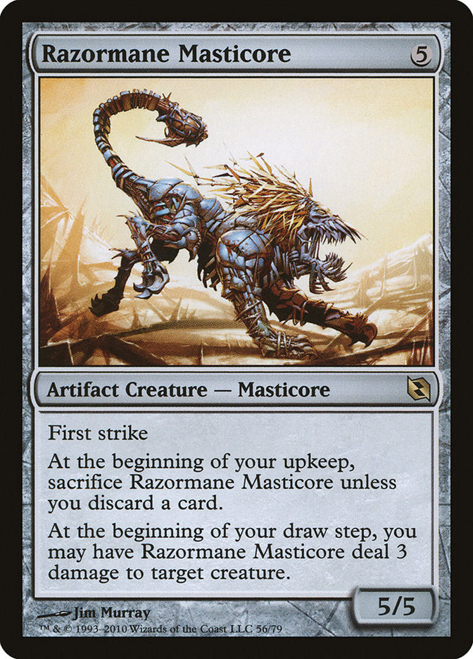 Razormane Masticore [Duel Decks: Elspeth vs. Tezzeret] - Magic: The Gathering - Card Brawlers | Quebec | Canada |