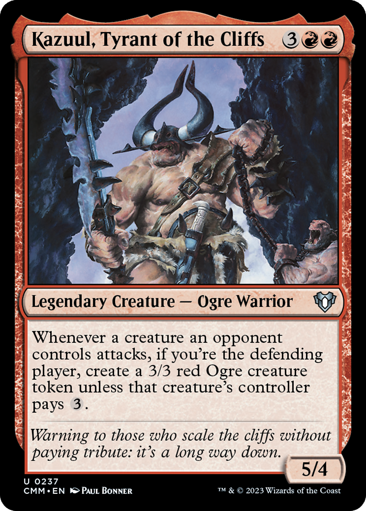 Kazuul, Tyrant of the Cliffs [Commander Masters] - Magic: The Gathering - Card Brawlers | Quebec | Canada |