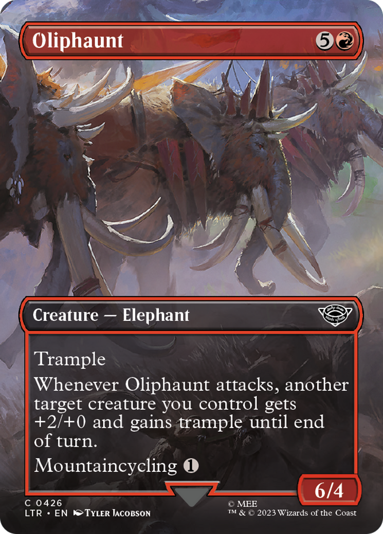 Oliphaunt (Borderless Alternate Art) [The Lord of the Rings: Tales of Middle-Earth] - Magic: The Gathering - Card Brawlers | Quebec | Canada |