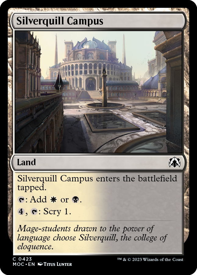 Silverquill Campus [March of the Machine Commander] - Magic: The Gathering - Card Brawlers | Quebec | Canada |