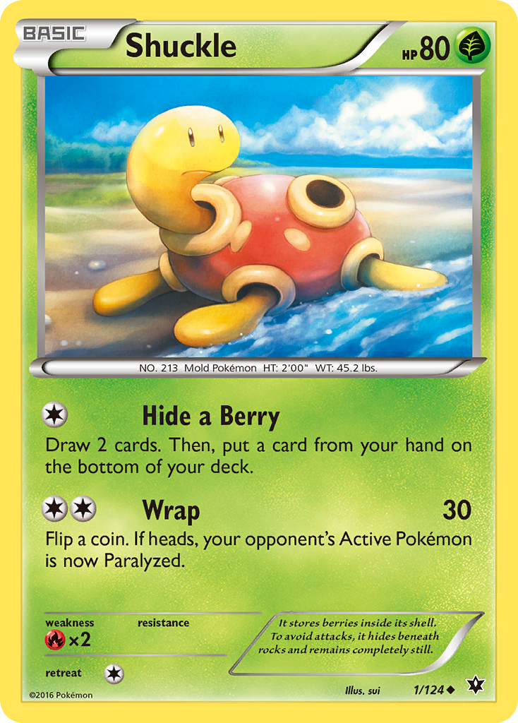Shuckle (1/124) [XY: Fates Collide] - Pokémon - Card Brawlers | Quebec | Canada |
