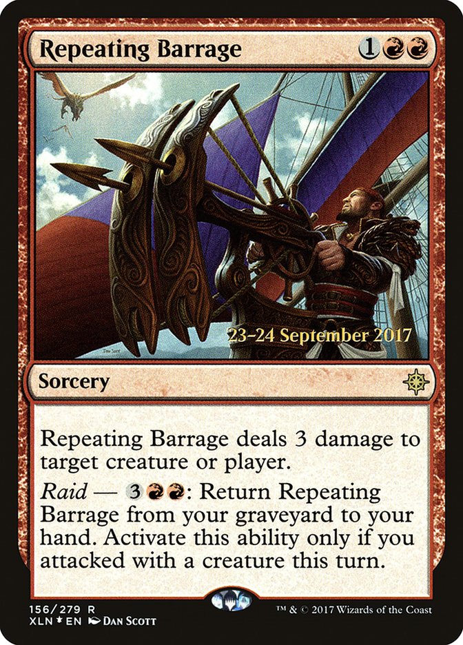 Repeating Barrage [Ixalan Prerelease Promos] - Magic: The Gathering - Card Brawlers | Quebec | Canada |