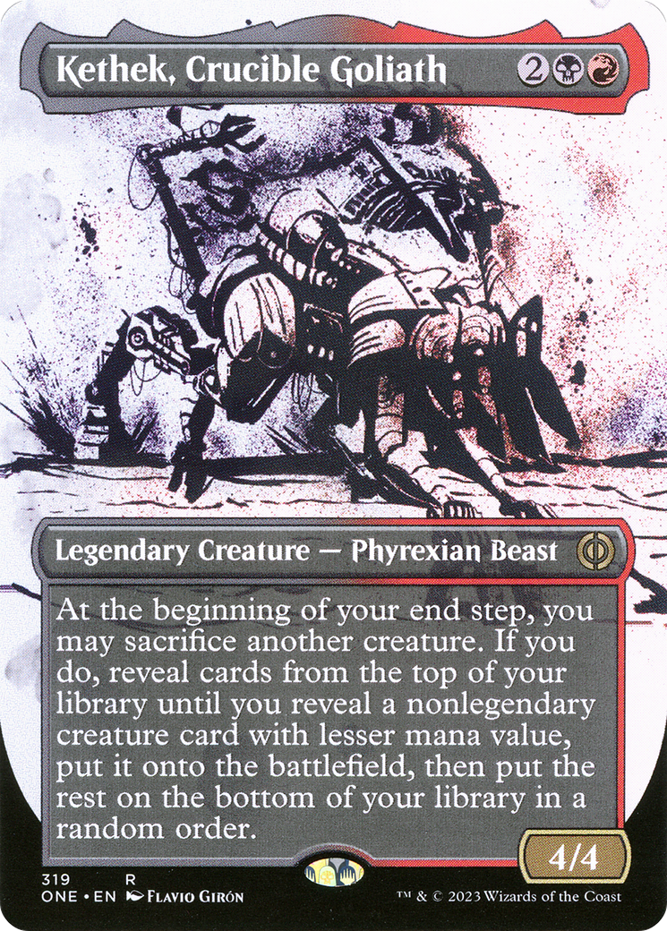 Kethek, Crucible Goliath (Borderless Ichor) [Phyrexia: All Will Be One] - Magic: The Gathering - Card Brawlers | Quebec | Canada |