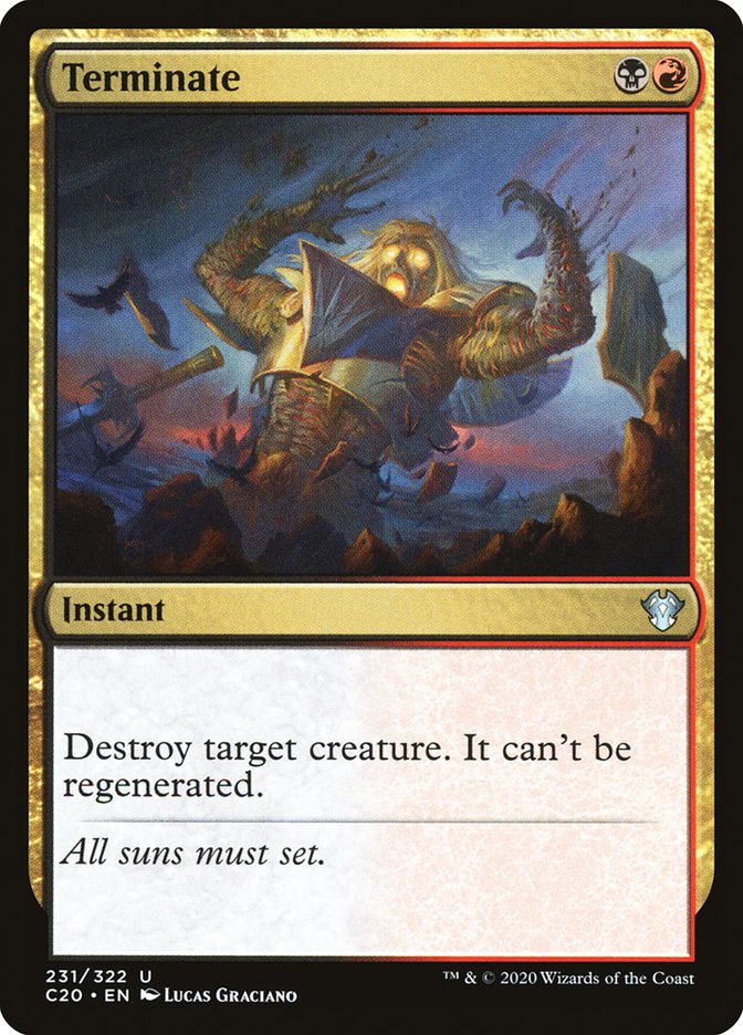 Terminate [Commander 2020] - Magic: The Gathering - Card Brawlers | Quebec | Canada |