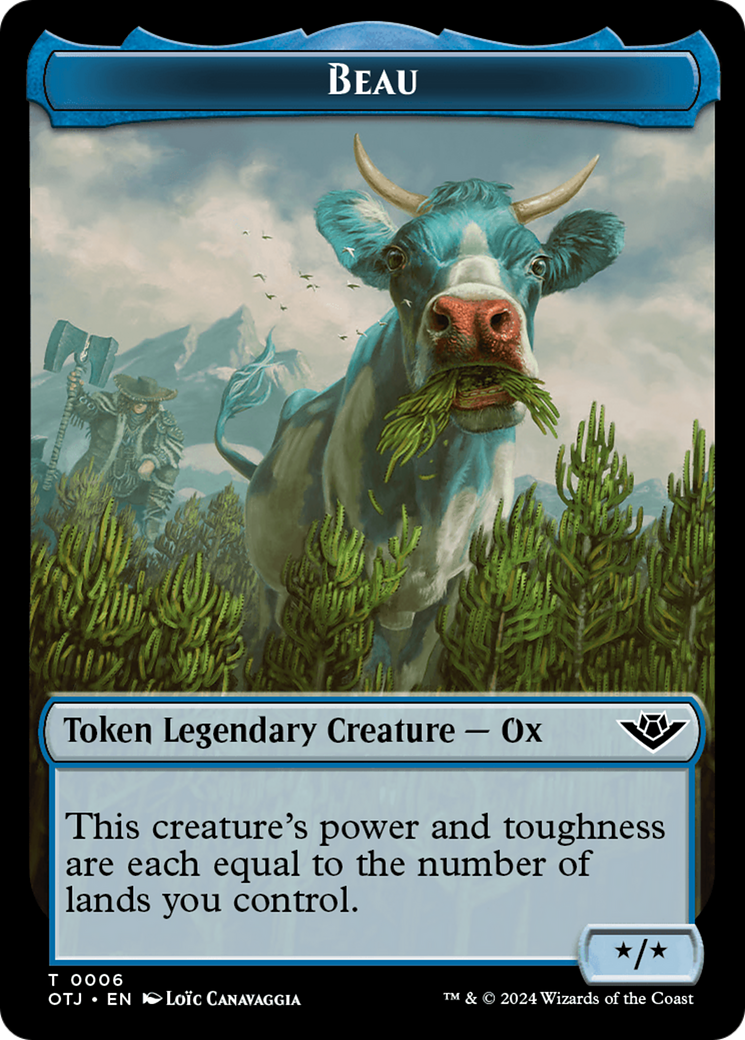 Beau // Plot Double-Sided Token [Outlaws of Thunder Junction Tokens] - Magic: The Gathering - Card Brawlers | Quebec | Canada |