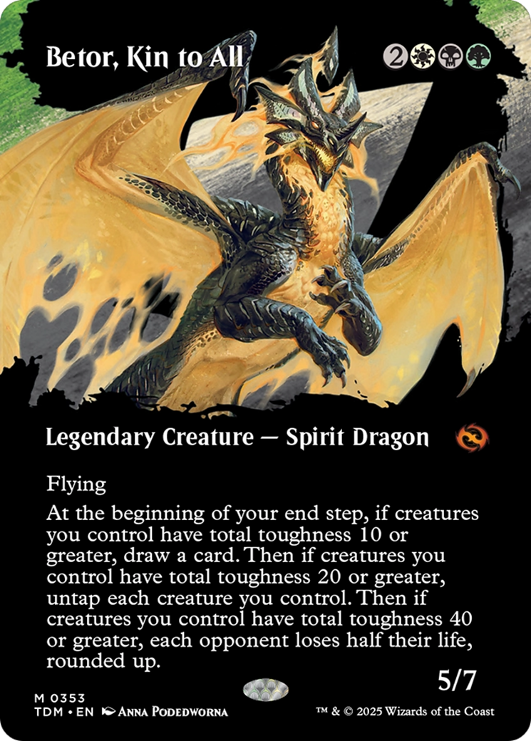 Betor, Kin to All (Borderless) [Tarkir: Dragonstorm] - Magic: The Gathering - Card Brawlers | Quebec | Canada |