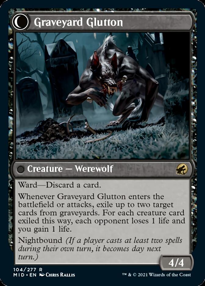 Graveyard Trespasser // Graveyard Glutton [Innistrad: Midnight Hunt] - Magic: The Gathering - Card Brawlers | Quebec | Canada |