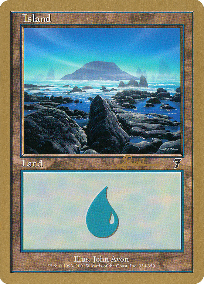 Island (ar334) (Antoine Ruel) [World Championship Decks 2001] - Magic: The Gathering - Card Brawlers | Quebec | Canada |