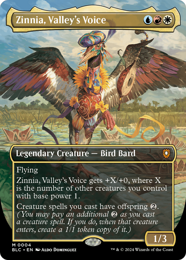 Zinnia, Valley's Voice (Borderless) [Bloomburrow Commander] - Magic: The Gathering - Card Brawlers | Quebec | Canada |