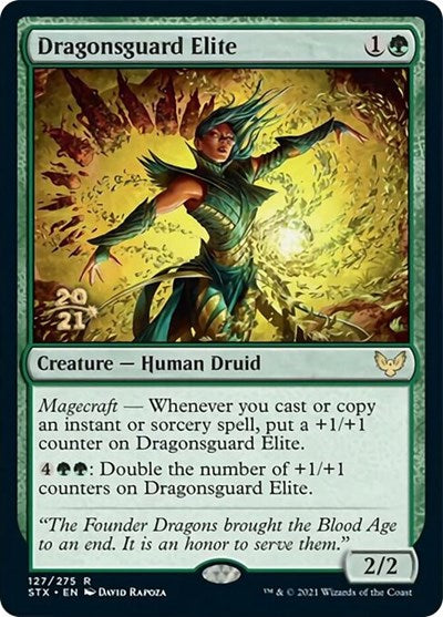 Dragonsguard Elite [Strixhaven: School of Mages Prerelease Promos] - Magic: The Gathering - Card Brawlers | Quebec | Canada |