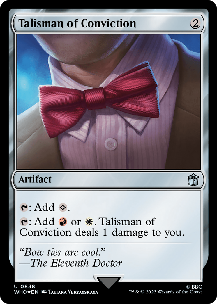 Talisman of Conviction (Surge Foil) [Doctor Who] - Magic: The Gathering - Card Brawlers | Quebec | Canada |