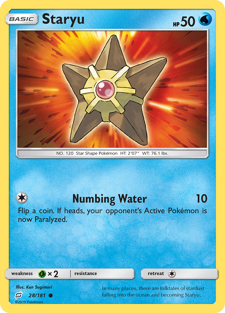 Staryu (28/181) [Sun & Moon: Team Up] - Pokémon - Card Brawlers | Quebec | Canada |