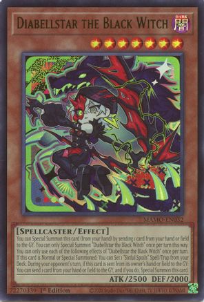 Diabellstar the Black Witch (MAMO-EN032) - Magnificent Monsters 1st Edition - Card Brawlers