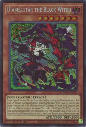 Diabellstar the Black Witch (Secret Rare) (MAMO-EN032) - Magnificent Monsters 1st Edition - Card Brawlers