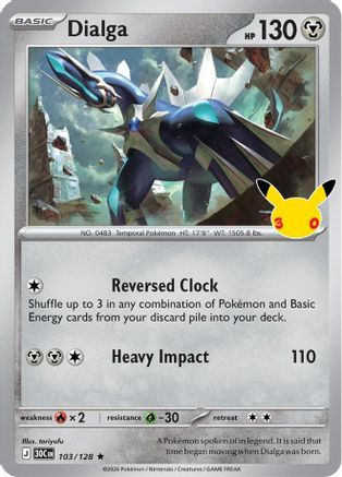 Dialga (103/null) - Holofoil [ME 30th Celebration] - Card Brawlers