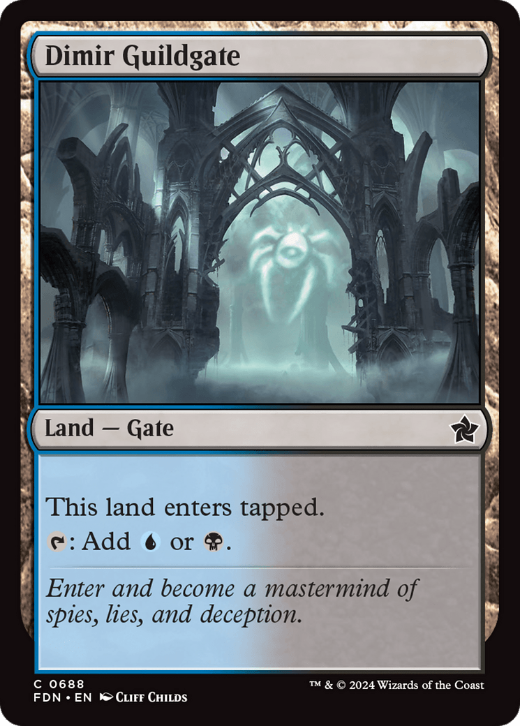Dimir Guildgate [Foundations] - Card Brawlers