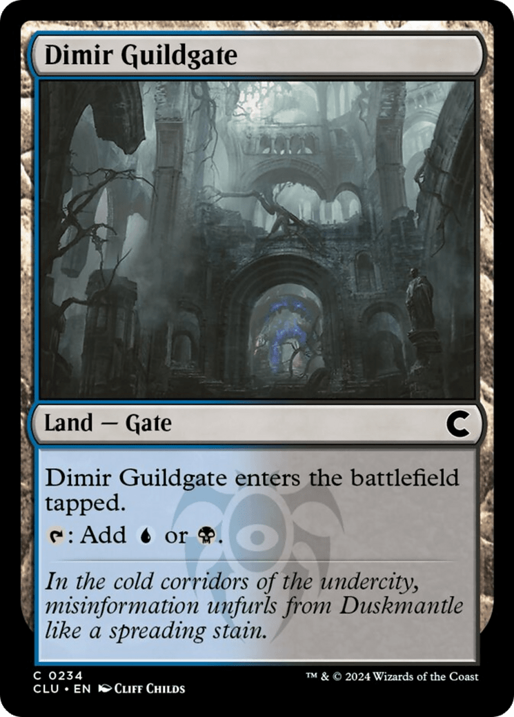 Dimir Guildgate [Ravnica: Clue Edition] - Card Brawlers
