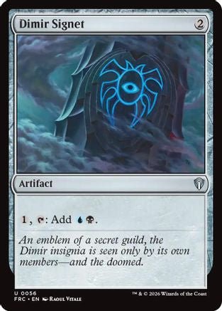 Dimir Signet (FRC-056) - Commander: Reality Fracture - Card Brawlers