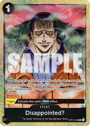 Disappointed? (Premium Card Collection -Best Selection Vol. 6-) (OP14-099) - One Piece Promotion Cards Foil - Card Brawlers