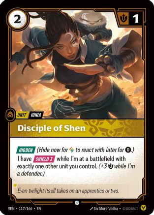 Disciple of Shen (117/166) - Vendetta - Card Brawlers