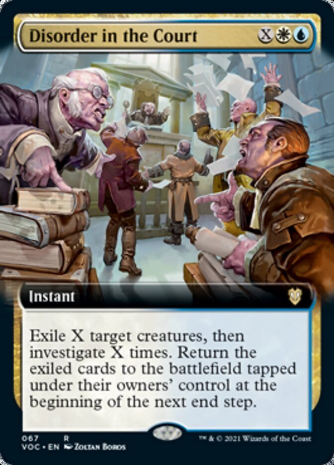 Disorder in the Court (Extended Art) [Innistrad: Crimson Vow Commander] - Card Brawlers