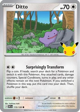 Ditto (115/null) - Holofoil [ME 30th Celebration] - Card Brawlers