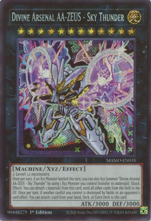 Divine Arsenal AA-ZEUS - Sky Thunder (Secret Rare) (MAMO-EN035) - Magnificent Monsters 1st Edition - Card Brawlers