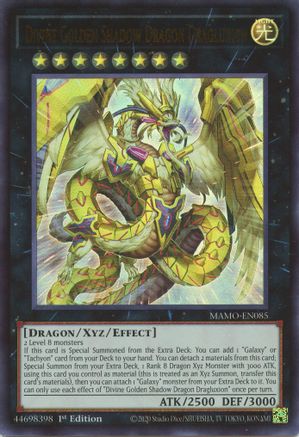 Divine Golden Shadow Dragon Dragluxion (MAMO-EN085) - Magnificent Monsters 1st Edition - Card Brawlers