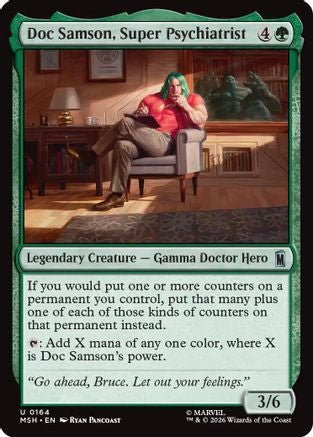 Doc Samson, Super Psychiatrist (MSH-164) - Marvel Super Heroes Foil - Card Brawlers
