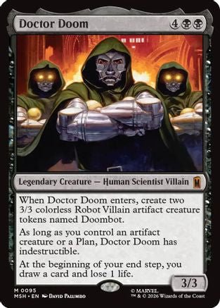 Doctor Doom (MSH-095) - Marvel Super Heroes - Card Brawlers