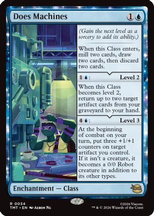 Does Machines (TMT-034) - Teenage Mutant Ninja Turtles Foil - Card Brawlers