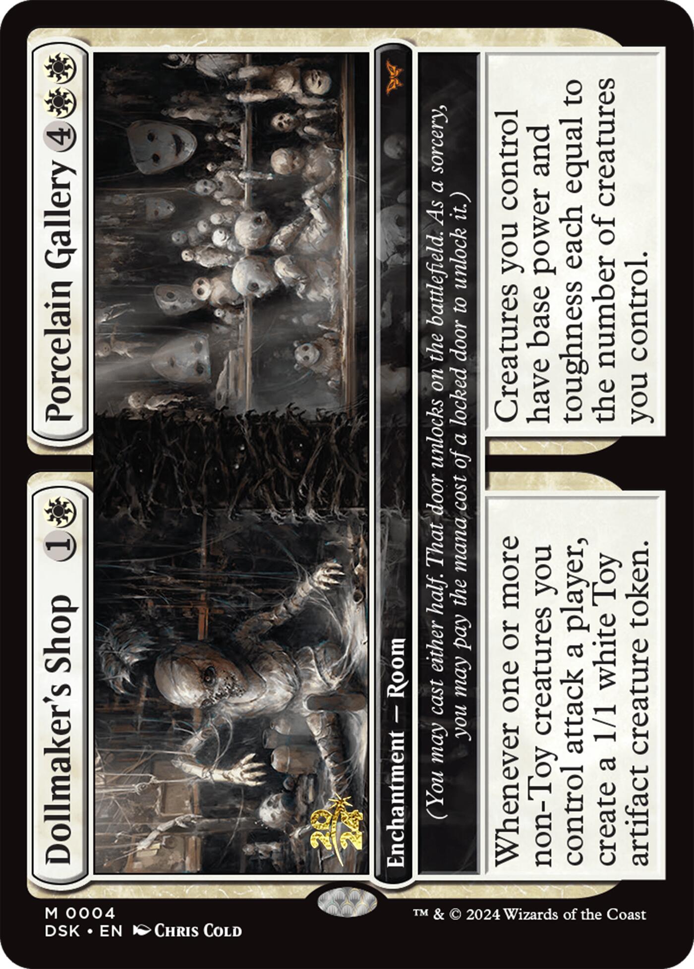 Dollmaker's Shop // Porcelain Gallery [Duskmourn: House of Horror Prerelease Promos] - Card Brawlers