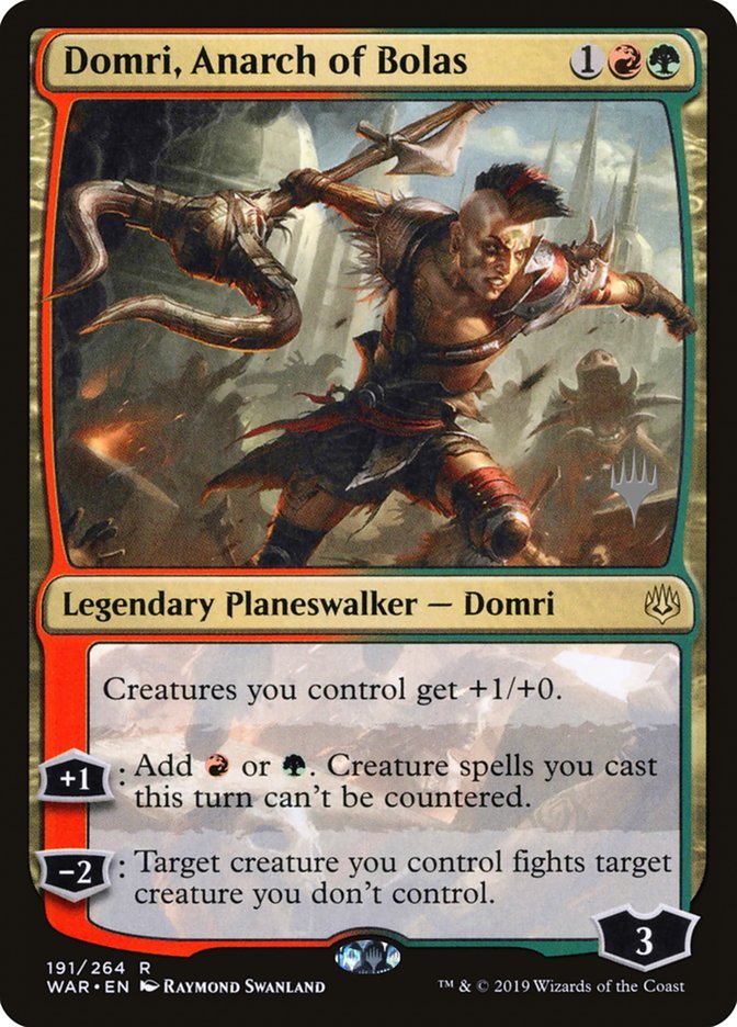 Domri, Anarch of Bolas (Promo Pack) [War of the Spark Promos] - Card Brawlers