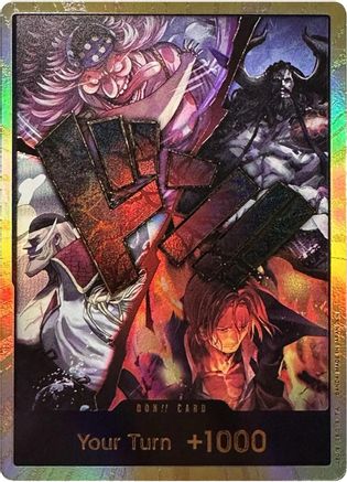 DON!! Card (Alternate Art) (The Four Emperors) (Gold) - The World's Strongest Warriors Foil - Card Brawlers