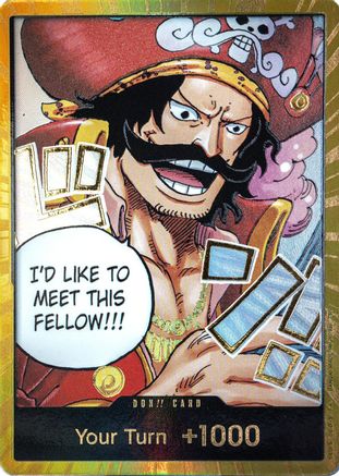 DON!! Card (Gol.D.Roger) (Gold) - Carrying On His Will Foil - Card Brawlers