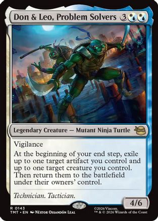 Don & Leo, Problem Solvers (TMT-143) - Teenage Mutant Ninja Turtles - Card Brawlers