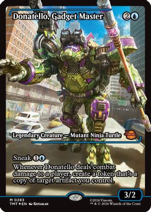 Donatello, Gadget Master (Showcase) (TMT-283) - Teenage Mutant Ninja Turtles Foil - Card Brawlers