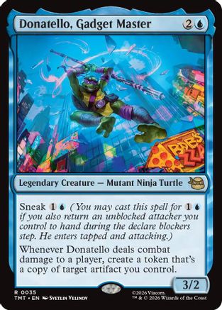 Donatello, Gadget Master (TMT-035) - Teenage Mutant Ninja Turtles Foil - Card Brawlers