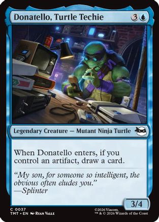 Donatello, Turtle Techie (TMT-037) - Teenage Mutant Ninja Turtles Foil - Card Brawlers