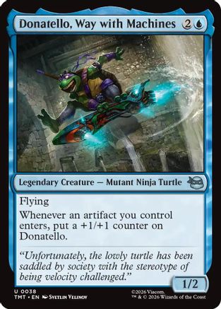 Donatello, Way with Machines (TMT-038) - Teenage Mutant Ninja Turtles - Card Brawlers