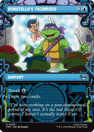 Donatello's Technique (Showcase) (TMT-228) - Teenage Mutant Ninja Turtles - Card Brawlers