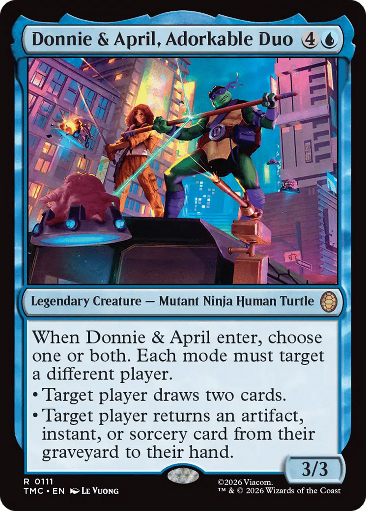 Donnie & April, Adorkable Duo [Teenage Mutant Ninja Turtles Commander] - Card Brawlers