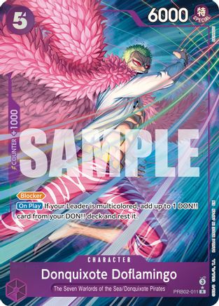 Donquixote Doflamingo (Alternate Art) (PRB02-011) - Premium Booster -The Best- Vol. 2 Foil - Card Brawlers