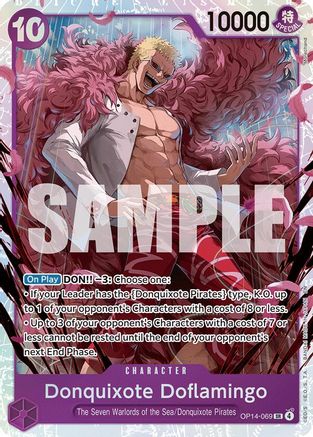 Donquixote Doflamingo - OP14-069 (OP14-069) - The Azure Sea's Seven Foil - Card Brawlers