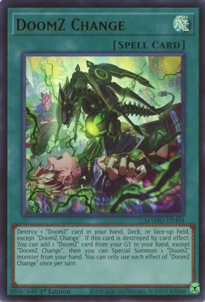 DoomZ Change (MAMO-EN104) - Magnificent Monsters 1st Edition - Card Brawlers