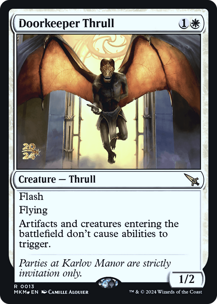 Doorkeeper Thrull [Murders at Karlov Manor Prerelease Promos] - Card Brawlers